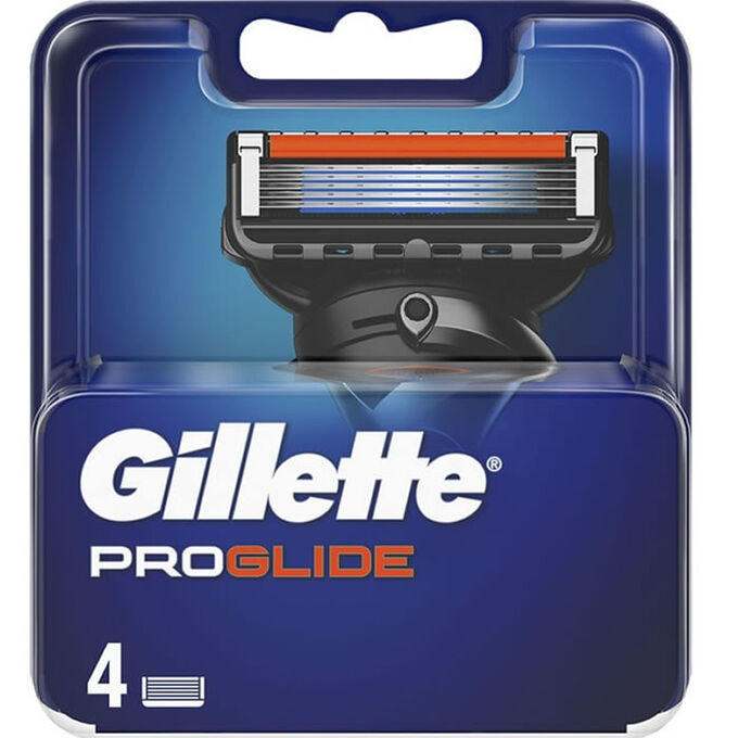 GILLETTE FUSION PROGLIDE CARGADOR 4 UDS 1