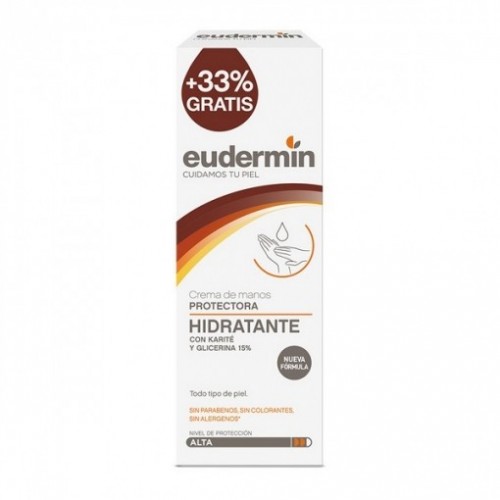 EUDERMIN CREMA MANOS PROTECTORA 75 ML+33% 1