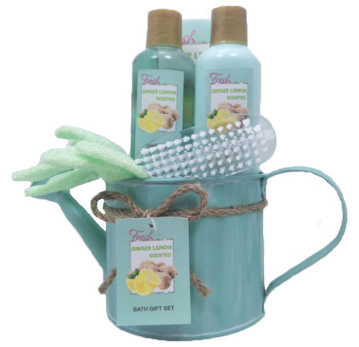 POKHARA 21 SET BAÑO REGADERA VERDE 5P 1