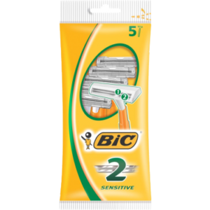BIC SENSITIVE 2 HOJAS PACK 5 MAQUINILLAS AFEITAR DESECHABLES