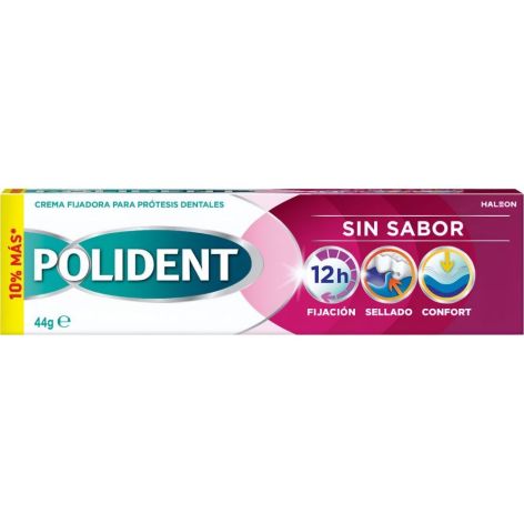 POLIDENT CREMA FIJACION SIN SABOR PROTESIS DENTALES 44 GR 1